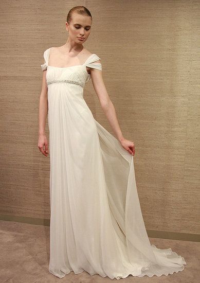 Monique-Lhuillier-Spring-2009-Bridal Roman Style Wedding Dress, Grecian Bridesmaid Dress, Greek Goddess Wedding Dress, Greek Style Wedding Dress, Goddess Wedding Dress, Grecian Wedding Dress, Greek Wedding Dresses, Grecian Wedding, Grecian Dress