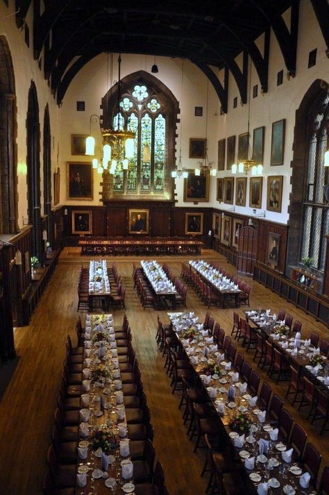 Castle Classroom Aesthetic, School Castle Aesthetic, Mess Hall Design, Boarding School Castle, Durham University Library, University Dining Hall Design, University Of Durham, Castle Boarding School, Durham University Aesthetic