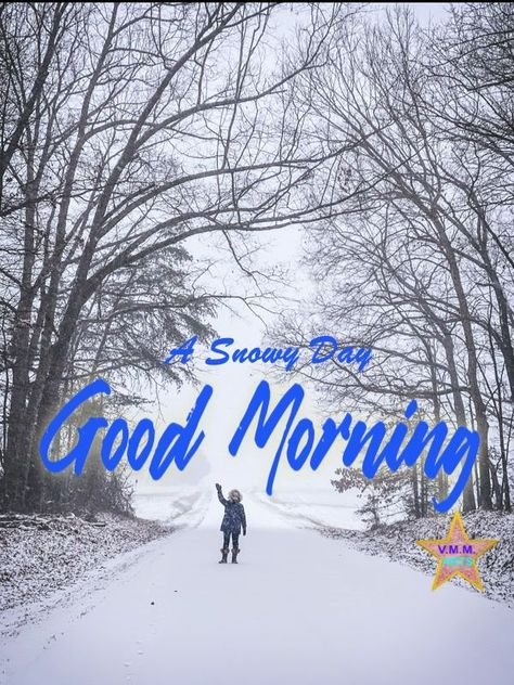 Snowy Morning, Good Morning Beautiful Quotes, Good Morning Cards, Good Morning Sunshine, Winter Scenery, Snowy Day, Good Morning Beautiful, Morning Greeting, Christmas Morning