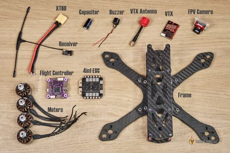 Fpv Drone Build, Arduino Quadcopter, Build Your Own Drone, Quadcopter Diy, Radio Control Diy, Fpv Drone Racing, Arduino Projects Diy, Arduino Cnc, Drone Business