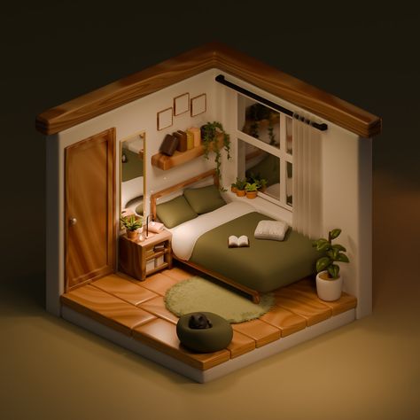 🪴 cozy earthy bedroom 🪴 swipe for details! after such a long art block, i'm finally starting to create again🥹 i genuinely miss interacting with everyone and feeling like i missed out on so much😭 do you have plants in your bedroom? #blender #blender3d #blenderrender #plants #cozy #isometricroom #isometricart #bedroominspo Isometric Bedroom 3d, Blender House Model, Isometric 3d Room, Blender Bedroom, Cozy Earthy Bedroom, Roblox Builds, Isometric Room, Blender Ideas, Blender Art