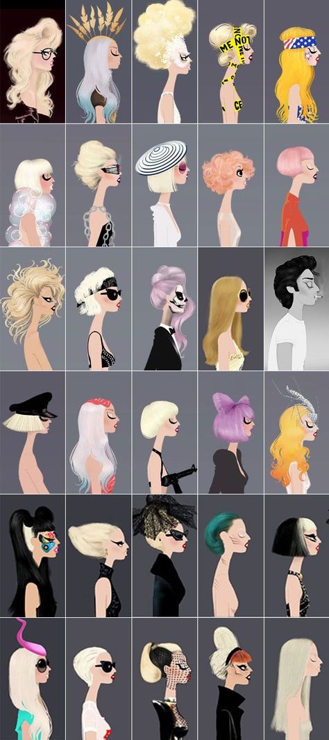 Gaga looks ♥ Lady Gaga Fashion, Oh My Goddess, Psy Art, Little Monsters, Rupaul, Lady Gaga, Fashion Illustration, Pop Culture, Decoupage