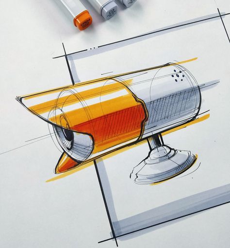 Sketches & Illustrations 2021 (Part 8) on Behance Basic Sketching, Jewel Drawing, Marker Sketch, Industrial Design Portfolio, Architecture Drawing Sketchbooks, Industrial Product, Industrial Design Trends, Sketching Drawing, Architecture Design Drawing