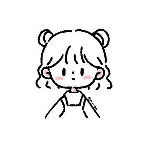 Doodle People, Doodle Girl, 심플한 그림, Desain Buklet, Cute Easy Doodles, Person Drawing, Seni Dan Kraf, 캐릭터 드로잉, Easy Doodles Drawings