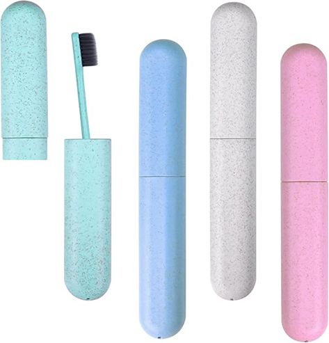 Amazon.com: 4 Pack Toothbrush Travel Case, Hooqict Portable Breathable Travel Toothbrush Holder for Camping, Home, School, Business : Health & Household Travel Toothbrush Holder, Toothbrush Travel, Toothbrush Accessories, Toothbrush Travel Case, Toothbrush Case, Toothbrush Storage, Travel Container, Travel Toothbrush, Toothbrush Toothpaste