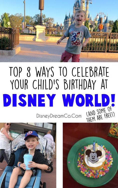 Have you ever wondered what it would be like to spend your kids birthday at Disney World? It can be the most magical day ever! (Plus some free things too!) Birthday At Disney World, Birthday At Disney, Birthday Tips, Disney World Birthday, Happy Birthday In Spanish, Travel Disney, Disney World Secrets, Disney World Planning Guide, Disney Restaurants