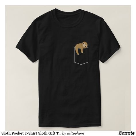 Sloth Gift, Themed Gifts, Upgrade Your Style, Pocket Tshirt, Pocket Tee, Sloth, Your Style, Shirt Style, Colorful Shirts