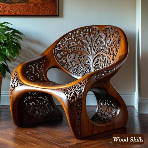 Furniture Png, Woodworking Projects For Beginners, Fantasy Furniture, Unusual Furniture, Whimsical Furniture, Wood Furniture Design, Furniture Design Chair, Furniture Factory, Wood Carving Art