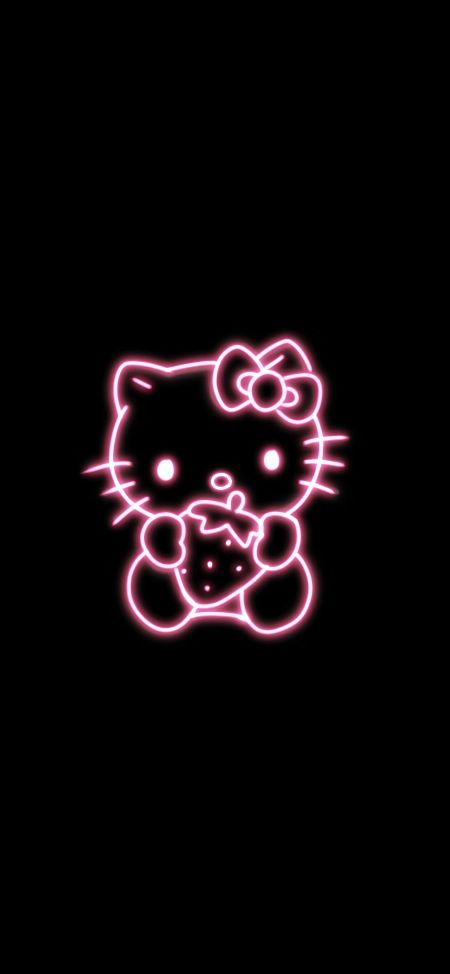 Pink Hello Kitty Black Background, Hello Kitty Glow In The Dark, Black Aesthetic Wallpaper Hello Kitty, Edgy Hello Kitty Wallpaper, Hello Kitty Tapety, Hello Kitty Lock Screen Black, Cool Hello Kitty Wallpaper, Hello Kitty Neon Wallpaper, Hello Kitty Wallpaper Iphone Black