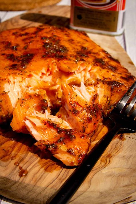 This maple glazed Traeger salmon is one of the finest recipes you can make with your smoker. It won't take too long to make and the flavour of the sweet, smokey salmon is incredible. Salmon In The Smoker Recipes, Salmon On Traeger Smoker, Maple Glazed Smoked Salmon, Smoked Sockeye Salmon, Treager Salmon Recipes, Salmon Recipes On Traeger, Salmon Recipes Traeger, Pellet Smoker Salmon Recipes, Sockeye Salmon Recipe Grilled