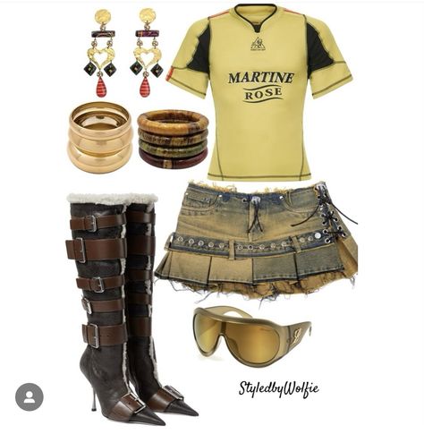 Leo Outfits Aesthetic, Boots Mini Skirt, Leo Fashion, Cargo Outfits, Outfit Running, Black Ootd, Brunch Inspiration, Rising Sign, Colorful Clothing