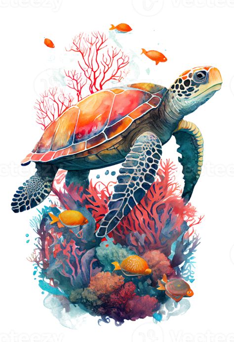 Watercolor of sea turtle, turtle swimming underwater in the ocean, Generative AI Turtle Tattoo Ideas, Sea Turtle Artwork, Underwater Drawing, Holy Spirit Tattoo, Sea Turtle Watercolor, Sea Turtle Painting, Swimming Underwater, Ocean Illustration, Spirit Tattoo