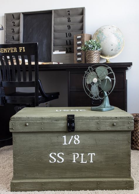 Military Decorating Ideas, Locker Makeover, Military Bedroom, Military Home Decor, Military Office, Army Bedroom, Man Cave Ideas, Army Decor, Diy Locker