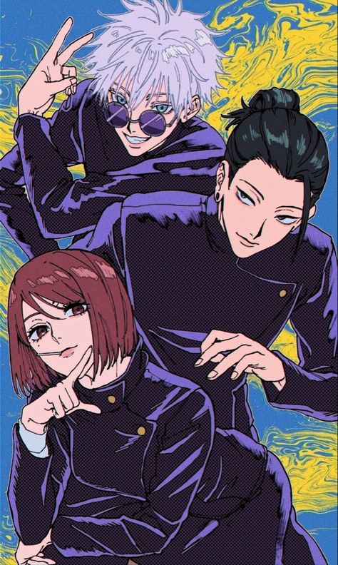 sashisu geto shoko gojo jujutsu kaisen fanart Mirage Of Blaze, Kids Canvas Art, Yandere Manga, Kids Canvas, Anime Dragon Ball Goku, Drawing Reference Poses, Anime Artwork, Cute Icons, Jujutsu Kaisen