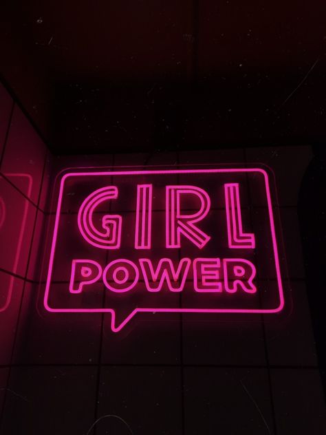 Neon light that says girl power in neon pink Manifesting Energy, Gym Vibes, Female Gym, Gym Aesthetics, Brand Palette, Pink Gym, Lean Startup, Fitness Business, Pink Power