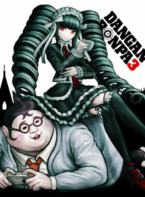 Celestia Lundenberg & Hifumi Yamada / Danganronpa Celeste Danganronpa, Danganronpa Official Art, Danganronpa The Animation, Kiyotaka Ishimaru, Celestia Ludenberg, Hope's Peak Academy, Danganronpa Thh, Danganronpa Art, Danganronpa V1