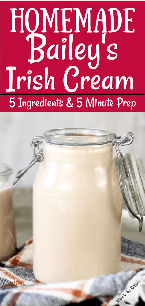 Diy Baileys Irish Cream, Desserts For Kids To Make, Homemade Baileys Irish Cream, Baileys Irish Cream Recipes, Irish Cream Recipe, Desserts For Kids, Homemade Baileys, Homemade Irish Cream, Irish Drinks