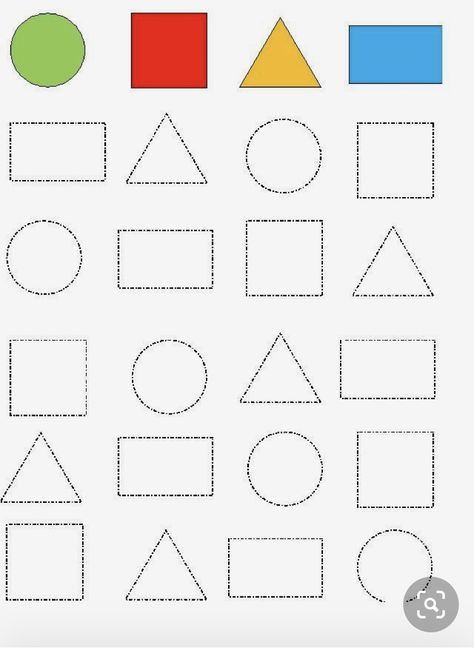 Shapes Preschool Printables, Shape Worksheets For Preschool, Handwriting Worksheets For Kids, Shape Activities Preschool, Preschool Activities Printable, Fun Worksheets For Kids, Pattern Worksheet, Pre Writing Activities, Kids Worksheets Preschool