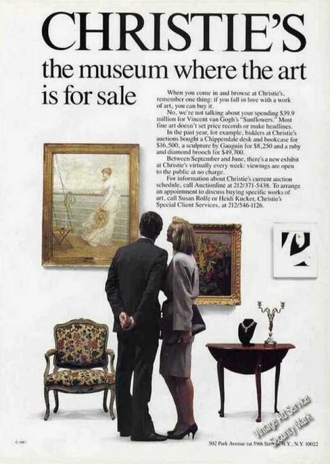 Fine Art Marketing: Christie's Auction House, 1987 Sothebys Art Auction, Auction House Aesthetic, Art Auction Aesthetic, Art Market Aesthetic, Auction Aesthetic, Graduation Goals, Christies Auction House, Am Club, Vision Board Affirmations