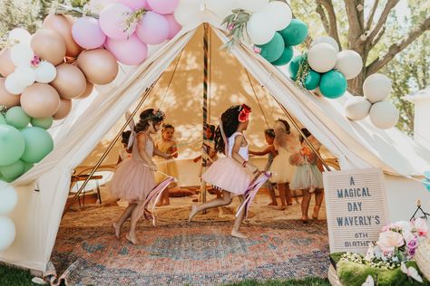 Garden Disco, Fairy Tent, Tent Picnic, Toddler Garden, Sleepover Tents, Enchanted Forest Party, Canvas Bell Tent, Tent Party, Glamping Party