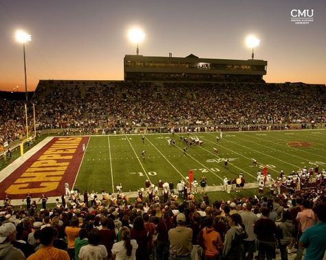 Kelly Shorts Stadium Central Michigan University, Mt. Pleasant, MI College Vision Board, Central Michigan University, Stadium Architecture, Central University, Michigan University, State Of Michigan, Michigan Usa, Dream School, Football Stadiums