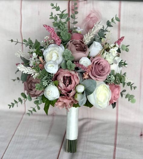 Dusty Rose Wedding Flowers, Mauve Wedding Flowers, Dusty Rose Bouquet, Mauve Bouquet, Rose Wedding Flowers, Lavender Wedding Bouquet, Mauve Bridesmaid, Blush Bouquet Wedding, Simple Wedding Bouquets