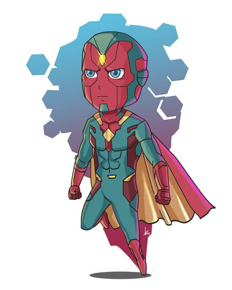 Saifuddin Dayana (@saitisfiying) posted on Instagram: “Mr.Popsicle, I mean Vision! #wandavision #chibiart #fanart #marvel #marvelstudion #illustration #instaart” • Feb 28, 2021 at 3:42pm UTC Avengers Illustration Art, Vision Fanart Marvel, Vision Marvel Art, Vision Fanart, Chibi Marvel Characters, Wandavision Cartoon, Vision Illustration, Vision Drawing, Vision Avengers