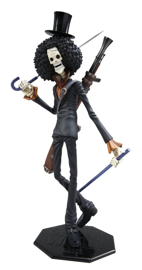 Portrait.Of.Pirates One Piece Strong Edition : Brook PVC Figure - Megahouse Pvc Toys, Action Figure One Piece, Brooks One Piece, One Piece Figure, One Piece Ship, Anime Figurines, Clay Figures, Anime Cartoon, Anime One