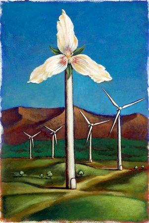 Wind Turbines Art, Pollution Pictures, Wind Drawing, A Level Art Sketchbook, Offshore Wind, Flower Stock, Wind Turbines, Environmental Pollution, Energy Art