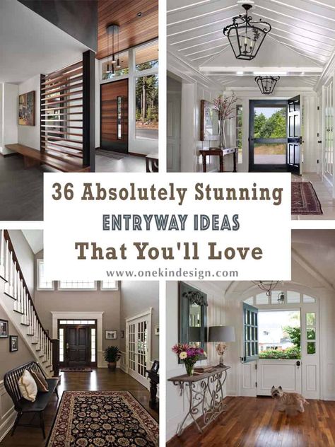 36 Absolutely Stunning Entryway Ideas That You'll Love Two Story Entryway Ideas Foyers, Tall Entryway Ideas High Ceilings Farmhouse, High Ceiling Decorating Entryway, Tall Entryway Ideas High Ceilings Modern, Entryway Ideas With High Ceilings, Entryway Ceiling Lights, Cathedral Ceiling Entryway, Entryway Decor High Ceiling, Entryway With High Ceiling