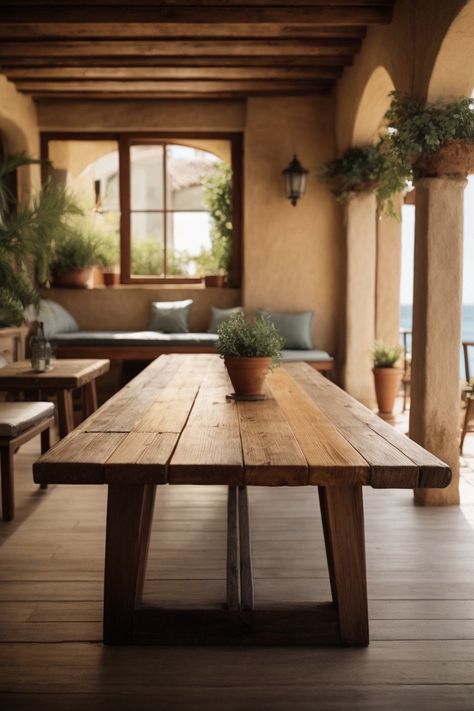 Experience the beauty of nature in your home with this handcrafted live edge dining table. Made in Germany, this solid oak table captures the raw elegance of solid wood, blending it seamlessly with modern design. Whether used as a dining table or a statement piece in your office, it brings a touch of the outdoors inside, offering a unique combination of rustic charm and contemporary sophistication. Why You'll Love This Table: Features: ● Natural Live Edge Design: The live edge showcases the natu Wood Dining Tables Rustic, Natural Wood Dining Tables, Wood Tables Restaurant, Rustic Boho Dining Table, Wood Stain For Dining Table, Diy Rustic Table Dining, Amish Farmhouse Table, Raw Wood Table Dining, Raw Edge Wood Dining Table