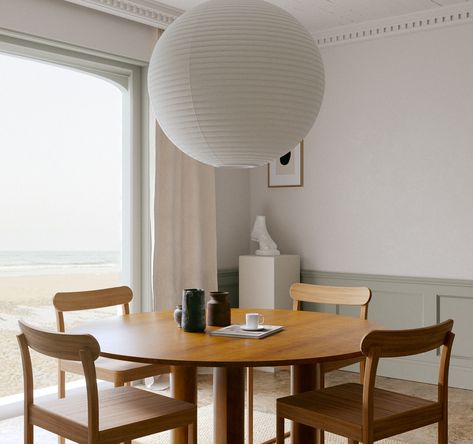 Lantern Dining Room Light, Dining Room Lantern, Lamp Dining Table, Rice Paper Lamp, Dining Room Light, Michael Anastassiades, 3d Interior Design, Open Dining Room, Paper Lantern