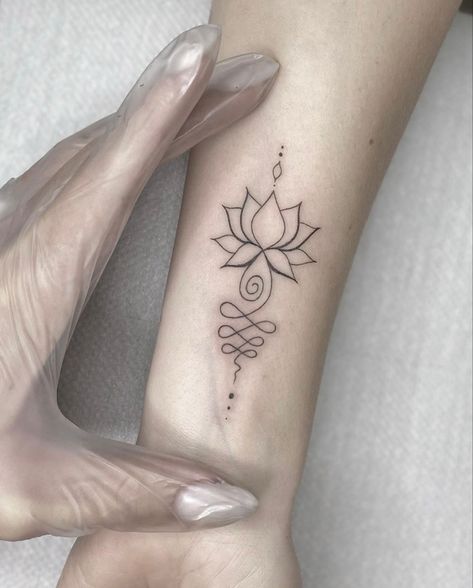 Hopeful Tattoos Ideas, Unalome Tattoos, Tattoo Sisters, Mandala Tattoos For Women, Buddhist Tattoo, Small Chest Tattoos, Path To Enlightenment, Sheer Nails, Meaningful Tattoo Quotes