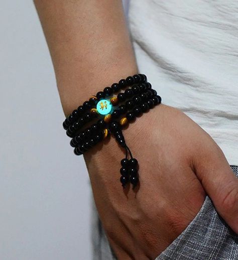 Black Buddha, Buddha Bracelet Beads, Dragon Black, Mala Beads Bracelet, Beaded Bangles Bracelets, Buddha Bracelets, Obsidian Bracelet, Meditation Beads, Dragon Bracelet