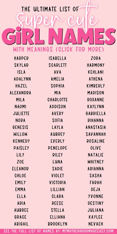 Looking for the perfect Pretty baby Girl name to give to your new blessing coming soon? Here is a list of 100+ Pretty baby girl names to choose from! Read more. Fake Names To Use, Names For Girls Unique Rp, H Names For A Girl, Cool Names For Girls Unique, Pretty Names For Girls Ideas, Girls Name Ideas, Cute Girls Names, Girl Names Ideas, Name Ideas Girl