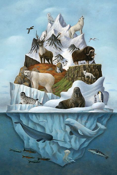 Environmentalist Art, Earth Day Posters, Communication Art, Arctic Animals, Free Poster, Animal Posters, Animal Sketches, Environmental Art, Earth Day