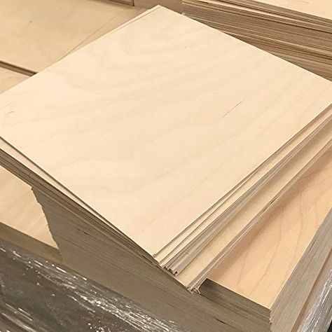 3mm 1/8" x 12" x 12" B/BB Baltic Birch Plywood Squares (48) Cherokee Wood Products Laser Projects, Drawing Supplies, Wood Engraving, Baltic Birch Plywood, Barn Quilts, Ornaments Design, Wood Products, Wood Slices, Unfinished Wood