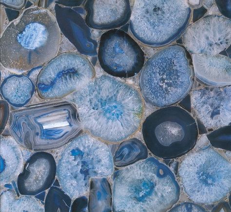 Blue Agate, via Flickr. Blue Marble Tile, Agate Tile, Kind Of Blue, Granite Tile, Blue Agate, Pantone Color, Amethyst Stone, Trending Decor, Crystals And Gemstones