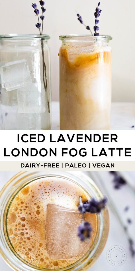 Lavender London Fog, London Fog Latte, Plat Vegan, Non Dairy Milk, Lavender Recipes, Vegan Drinks, Tofu Scramble, Läcker Mat, Latte Recipe