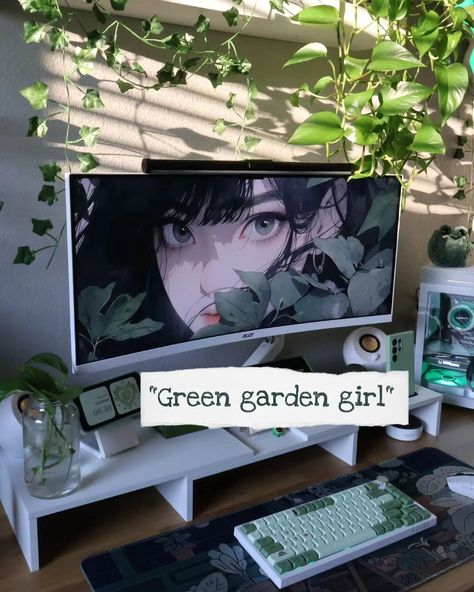 My favorite wallpapers from wallpaper engine! ✨Sorry if the last one is hard to find. If needed, you can copy and paste from the list below. ☺️🫶🏾 ♡☆♡☆♡☆ Wallpapers Listed 🖥 ~ Green garden girl ~ Frieren & Himmel ~ Under the trees V2 ~ In black dress ver. 20 ~ 塞尔达传说 ♡☆♡☆♡☆ #wallpaperideas #wallpapers #wallpaperengine #gamingsetup #gamingaesthetic #desk #cozydesksetup #pcsetup Office Vibes, Wallpaper Engine, Cozy Desk, Room Vibes, Grunge Room, Garden Girls, Pc Setup, Green Garden, Gaming Setup