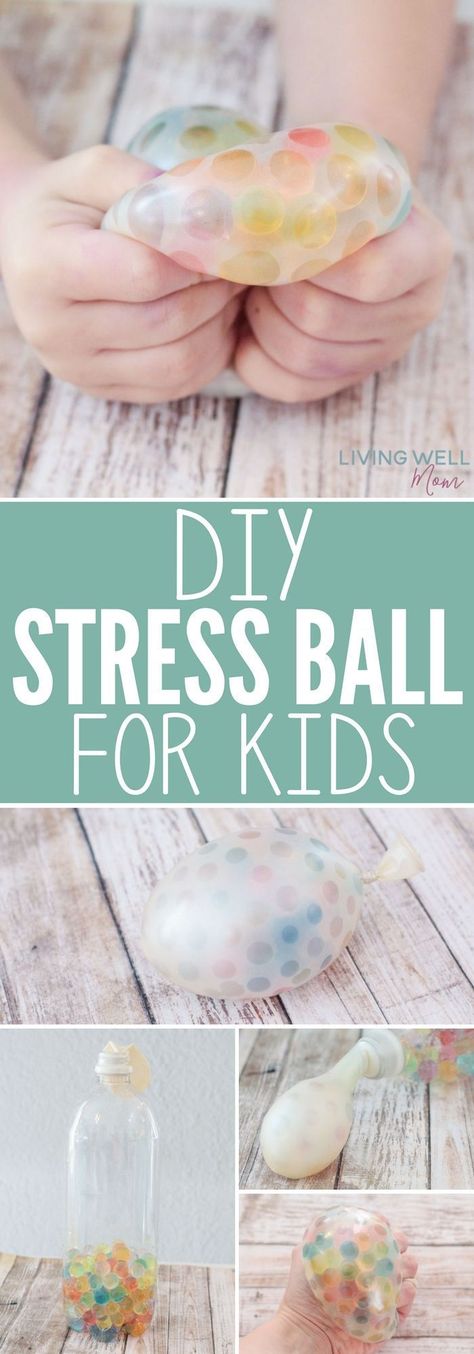 How to make a DIY Stress Ball for kids (or mom!) This easy-to-make stress ball has a fun, soft texture kids love squeezing as it helps them calm down, soothe themselves, or just play with it for fun. It's great for autistic kids too! You may find you have to make one for every person in your family! Diy Stressball, Creative Kids Crafts, Toddler Fun, Find You, Calm Down, Living Well, Kids Art Projects, Creative Kids, Craft Activities