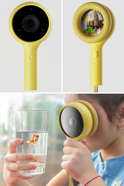 Looking like a Toy Magnifying Glass, Mono is a Mixed Reality Device Bringing Nature to Kids' Fingertips. Learn More! Form Inspiration, Kids Gadgets, Glass Toys, Mixed Reality, Kids Camera, Toy Design, Packing Design, Cool Kitchen Gadgets, Yanko Design