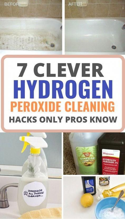 Peroxide For Cleaning, Clean With Hydrogen Peroxide, Peroxide Cleaner Diy, Diy Bathroom Cleaner Hydrogen Peroxide, Peroxide Cleaning Solution, Peroxide Cleaner, Hydrogen Peroxide Cleaning, Vinegar Hacks, Hydrogen Peroxide Cleaner