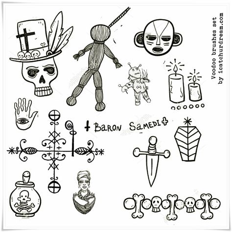 Voodoo Tattoo Symbols, Voodoo Doll Tattoo New Orleans, Voodoo Art Drawing, New Orleans Tattoo Ideas Voodoo, Voodoo Sigils, Voodoo Tattoo New Orleans, New Orleans Inspired Tattoo, Voodoo Tattoo Ideas, New Orleans Symbols