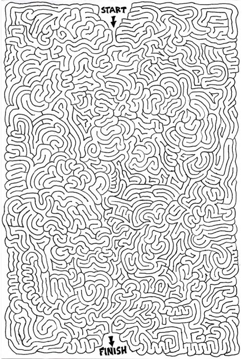 In a #maze mood, I guess. Hard Mazes, Maze Worksheet, Mazes For Kids, Maze Puzzles, Paper Games, Hidden Pictures, Small Drawings, Drawing Tablet, Activity Sheets