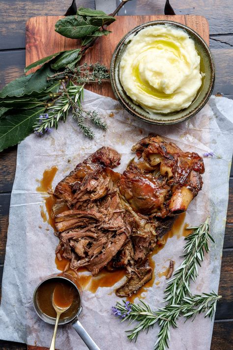 CONFIT LEG OF LAMB French Roast Recipes, French Lamb Recipes, Lamb Leg Steaks Recipes, Braised Leg Of Lamb Recipes, Braised Lamb Leg, Slow Cooked Lamb Leg, Slow Cooked Leg Of Lamb, Lamb Leg Steak, Stuffed Leg Of Lamb