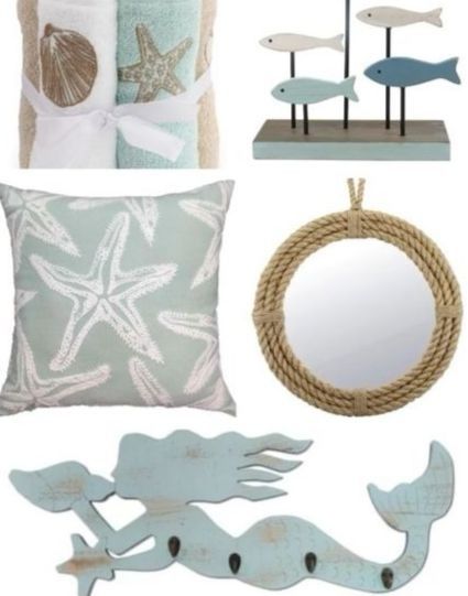 Coastal Decor Sales at Kohl's! Featured on Completely Coastal. Dozens of coastal theme items for your home at reduced prizes! Beach Cottage Style Decor, Ocean Decorations, Beach Bedrooms, Coast Decor, Seashore Decor, Ocean Bathroom, Cottage Style Interiors, Coastal Cottage Style, Beachy Theme