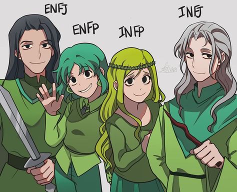 searched up some fanart for our diplomats 💚 Enfp And Infj, Personalidad Infj, Personalidad Enfp, Enfp T, Infp Personality, Mbti Relationships, Myers Briggs Personality Types, Mbti Character, Infp T