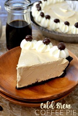 Easy Cold Brew Coffee Pie Coffee Pie, Chocolate Covered Espresso Beans, Sweet Pies, Easy Cold, Dessert Simple, Fundraising Campaign, Sweet Pie, Cookies Recipes, Köstliche Desserts