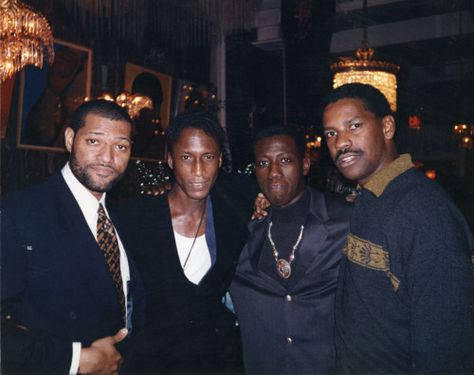 (photo credit: Denzel Washington facebook fan page) Laurence Fishburne, Wesley Snipes, Bb King, Black Entertainment, Vintage Black Glamour, Black Actors, Famous Black, Black Hollywood, Richard Gere